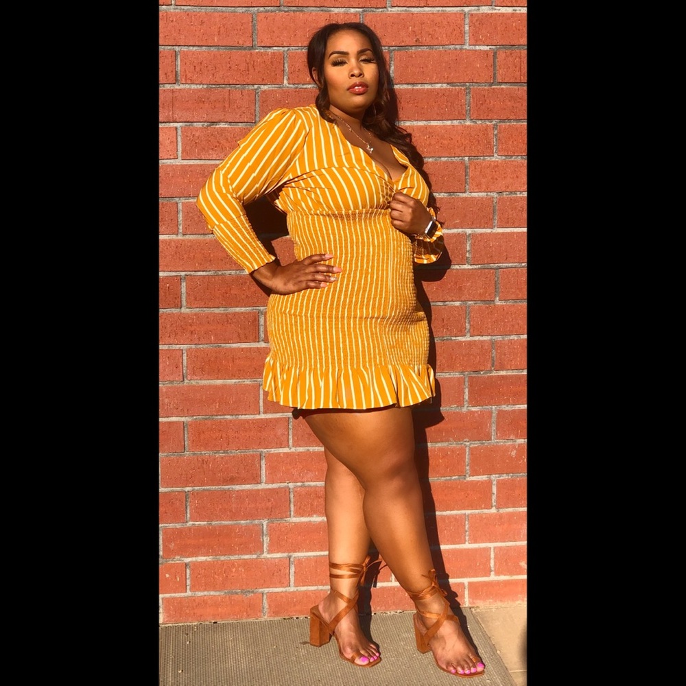 Long sleeve mini dress